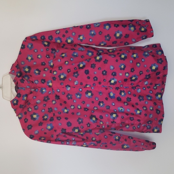Lands end rain and wind girls floral jacket 10 - Picture 1 of 5